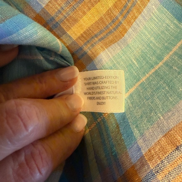 Calder Carmel Men’s Shirt XL – Limited Edition 1/100 Plaid Button Down - Picture 8 of 9